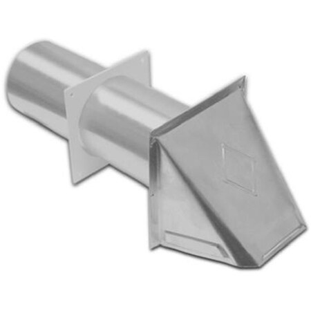 Dendesigns 344S 4 in. Aluminium Dryer Vent Hood DE3243065